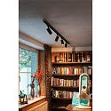 3-phase spot GRIP! L GU10 cylindrical, adjustable GU10 IP20, black dimmable