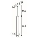 SLV Pendelarmatuur GRIP! S 48V DALI DTW voor BAP, DALI aanstuurbaar, Dim-To-Warm IP20, goud mat dimbaar