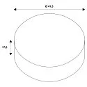 SLV reflector HIGHBAY C 340 / Ø 41.3CM PC, transparent