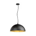 Pendelarmatuur FORCHINI 50 down, halfrond E27 IP20, zwart mat dimbaar