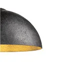 SLV Pendelarmatuur FORCHINI 50 down, halfrond E27 IP20, zwart mat dimbaar