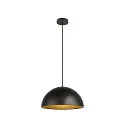 Pendelarmatuur FORCHINI M 40 down, halfrond E27 IP20, zwart mat dimbaar
