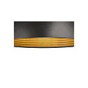 SLV Pendelarmatuur FORCHINI M 40 down, halfrond E27 IP20, zwart mat dimbaar