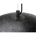 SLV Pendelarmatuur FORCHINI 70 down, halfrond E27 IP20, zwart mat dimbaar