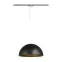 SLV 1-phase pendant luminaire FORCHINI M 40 TRACK E27 IP20, black dimmable