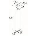 SLV Zonnebolderverlichting ABRIDOR POLE 100 HYBRID roteerbaar, met sensor, CCT Switch IP65, antraciet, mat 