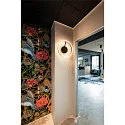 SLV wall and ceiling luminaire ONE PHASE Ø 40CM up / down, CCT Switch, ring shape IP20, black matt dimmable