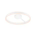 Wand- en plafondarmatuur ONE PHASE Ø60CM up down, CCT Switch, ring vorm IP20, wit mat dimbaar