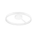Wand- en plafondarmatuur ONE PHASE Ø60CM up down, CCT Switch, ring vorm IP20, wit mat dimbaar