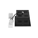 SLV ceiling recessed luminaire KADUX SINGLE 1 flame, DALI controllable, cardanic swivelling IP20, black dimmable