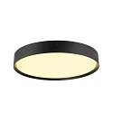 SLV Wand- en plafondarmatuur DECONA PHASE rond, CCT Switch IP44, zwart dimbaar