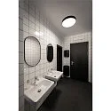 SLV Wand- en plafondarmatuur DECONA PHASE rond, CCT Switch IP44, zwart dimbaar