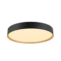 Wand- en plafondarmatuur DECONA PHASE rond, CCT Switch IP44, goud, zwart dimbaar
