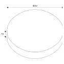 SLV Inbouwframe DECONA - Ø 31.3CM klein, wit