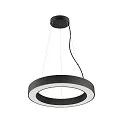 SLV pendant luminaire MEDO® RING 60 DALI for VDU workstation, DALI controllable, CCT Switch IP20, black dimmable