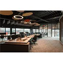 SLV pendant luminaire MEDO® RING 60 DALI for VDU workstation, DALI controllable, CCT Switch IP20, black dimmable