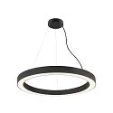 SLV pendant luminaire MEDO® RING 90 DALI for VDU workstation, DALI controllable, CCT Switch IP20, black dimmable