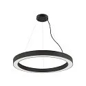 SLV pendant luminaire MEDO® RING 90 DALI for VDU workstation, DALI controllable, CCT Switch IP20, black dimmable