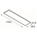 Plafondarmatuur PANEL C 1200/300 DALI DALI aanstuurbaar, CCT Switch, UGR < 19 IP54 / IP20, dimbaar