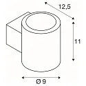 SLV wall luminaire OCULUS PHASE DTW UP/DOWN round, Dim-To-Warm, adjustable IP20, brushed brass dimmable