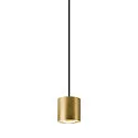 SLV pendant luminaire OCULUS PHASE DTW PVD round, Dim-To-Warm, adjustable IP20, brushed brass dimmable