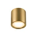 SLV ceiling luminaire OCULUS PHASE DTW round, Dim-To-Warm, adjustable, with lens optics IP20, brushed brass dimmable