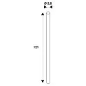 SLV LED buis T8 LED TUBE V T8 EM/M 1200 set van 10 opaal G13 16W 1850lm 3000K 180° CRI 80-89