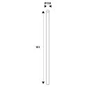 SLV LED buis T8 LED TUBE C T8 EM/M 1500 set van 10 opaal G13 24W 3600lm 6500K 180° CRI 80-89