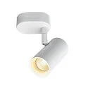 SLV Wand- en plafondarmatuur NOBLO® SINGLE PHASE DTW 1-vlams, rond, Dim-To-Warm IP20, wit dimbaar