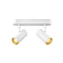 SLV Wand- en plafondarmatuur NOBLO® DOUBLE PHASE DTW 2-vlams, rond, Dim-To-Warm IP20, wit dimbaar