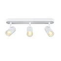 SLV wall and ceiling luminaire NOBLO® TRIPLE PHASE DTW 3 flames, round, Dim-To-Warm IP20, white dimmable