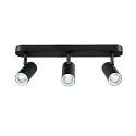 SLV wall and ceiling luminaire NOBLO® TRIPLE PHASE DTW 3 flames, round, Dim-To-Warm IP20, black dimmable