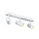 SLV wall and ceiling luminaire NOBLO® TRIPLE PHASE 3 flames, round IP20, white dimmable