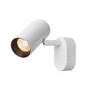 SLV wall and ceiling luminaire NOBLO® SINGLE PHASE 1 flame, round IP20, white dimmable