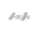 SLV wall and ceiling luminaire NOBLO® DOUBLE PHASE 2 flames, round IP20, white dimmable