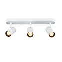 SLV wall and ceiling luminaire NOBLO® TRIPLE PHASE 3 flames, cylindrical, cardanic swivelling IP20, white dimmable
