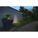 outdoor wall luminaire ORDI II square, with sensor IP54, black, lacquered 