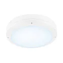 SLV Wand- en plafondarmatuur OUTDOOR BULKHEAD V 360 CCT Switch, slagvast, schakelbaar IP65, wit, gelakt 