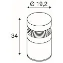 SLV Lichtpaal CONCRETE POLE 35 IP65, grijs