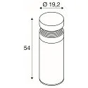 SLV Lichtpaal CONCRETE POLE 55 IP65, grijs