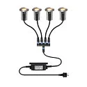 Vloerinbouwarmatuur TRAIL-LITE® 60 rond, incl. netvoeding, set van 4 IP67, aluminium, rvs 
