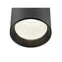 SLV 3-fase armatuur TRACKSPOT C 29 36° instelbaar, schakelbaar IP20, zwart, gelakt 