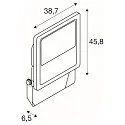 Strijklicht FLOODLIGHT C 200W 840 ON-OFF asymmetrisch, kantelbaar, multipower IP66