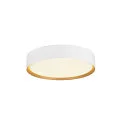 SLV Plafondarmatuur DECONA 30 CL rond, geschikt voor beeldschermwerkstations IP44, goud, wit, gelakt dimbaar
