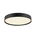 SLV Plafondarmatuur DECONA 42 CL rond, geschikt voor beeldschermwerkstations IP44, zwart, gelakt dimbaar