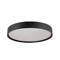 SLV Plafondarmatuur DECONA 42 CL rond, geschikt voor beeldschermwerkstations IP44, zwart, gelakt dimbaar