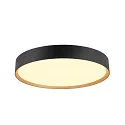 Plafondarmatuur DECONA 42 CL rond, geschikt voor beeldschermwerkstations IP44, goud, zwart, gelakt dimbaar