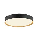 SLV Plafondarmatuur DECONA 42 CL rond, geschikt voor beeldschermwerkstations IP44, goud, zwart, gelakt dimbaar