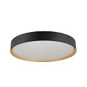 SLV Plafondarmatuur DECONA 42 CL rond, geschikt voor beeldschermwerkstations IP44, goud, zwart, gelakt dimbaar