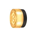 Wand- en plafondarmatuur CYFT WAVE IP65, amber, zwart, gelakt dimbaar
